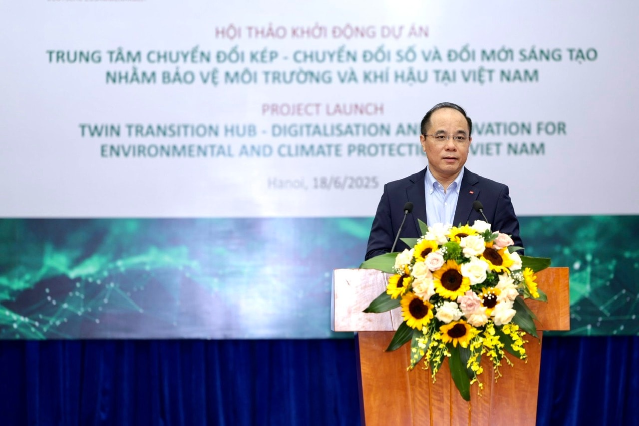 Hội thảo khởi động Dự án “Trung tâm Chuyển đổi kép – Chuyển đổi số và Đổi mới sáng tạo nhằm bảo vệ môi trường và khí hậu tại Việt Nam”